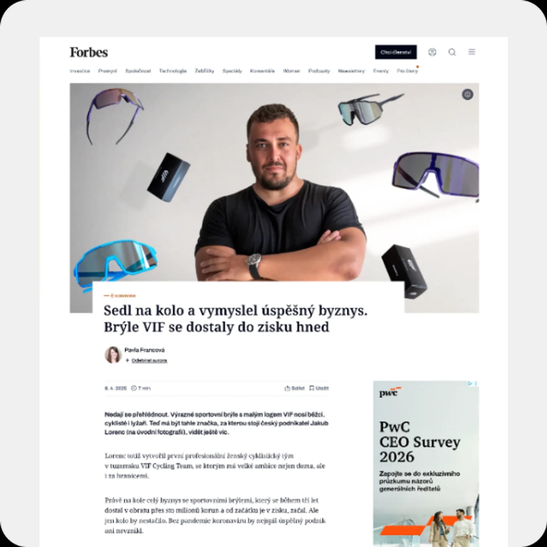 Forbes článek o VIFSports
