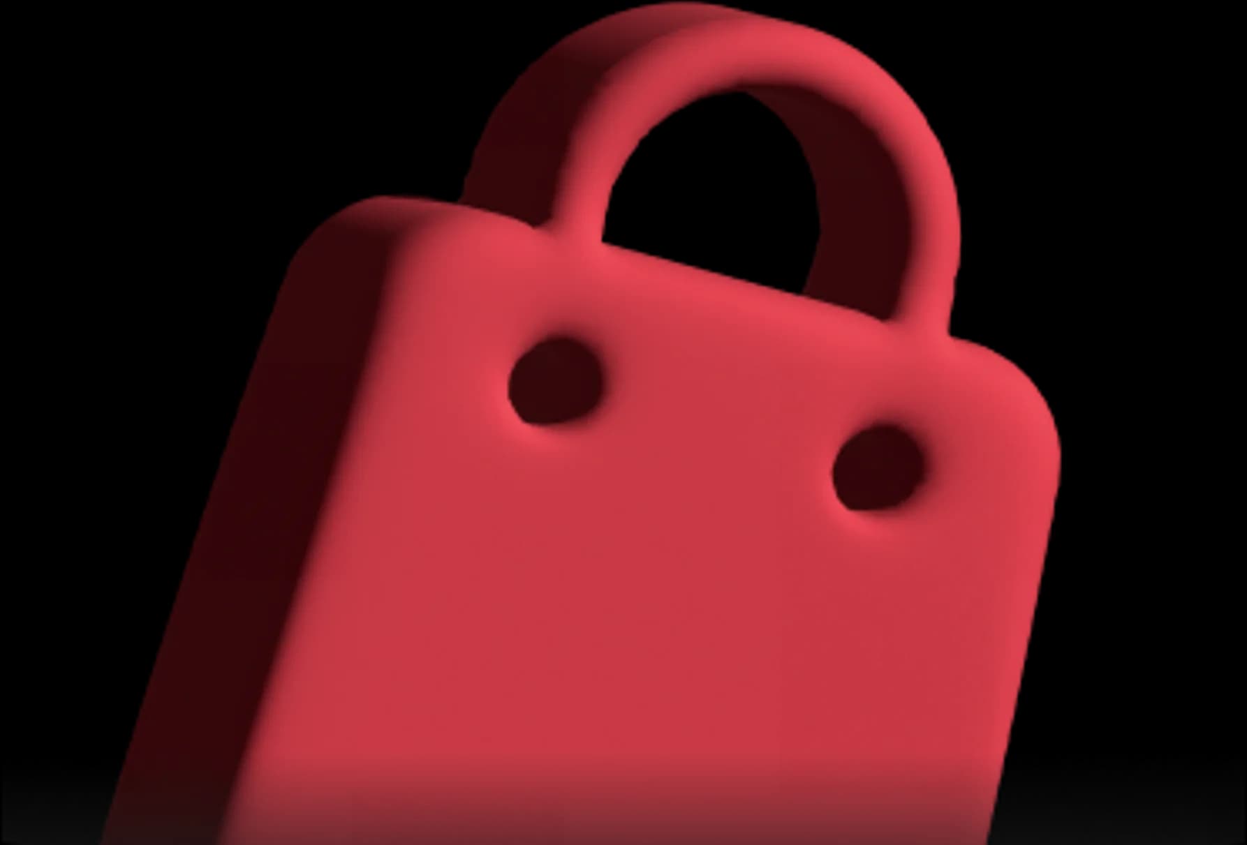 Red bag 3D