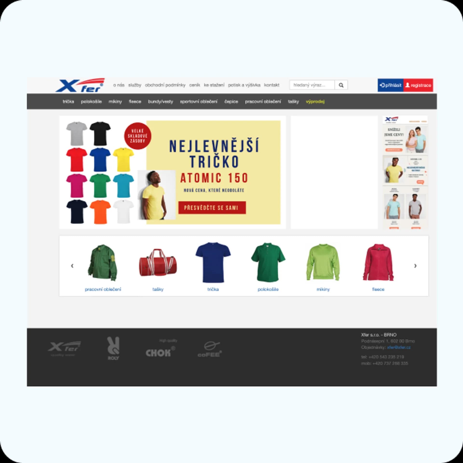 Původní e-shop Xfer
