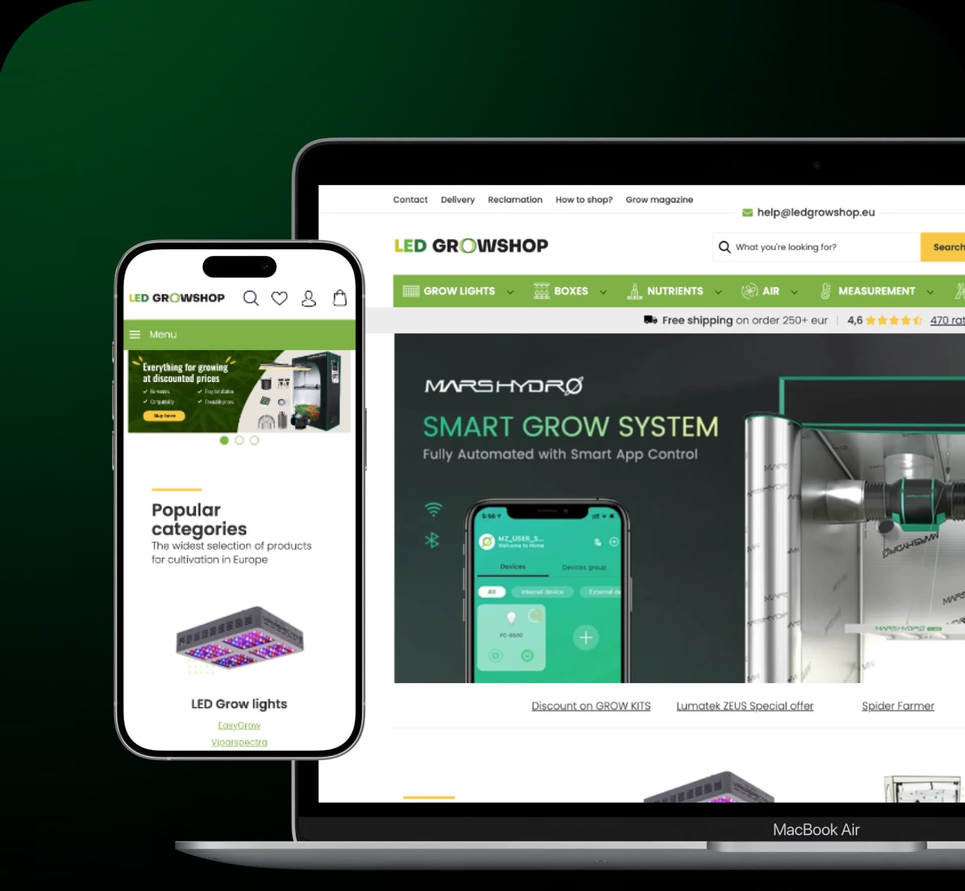 Ledgrowshop mockup