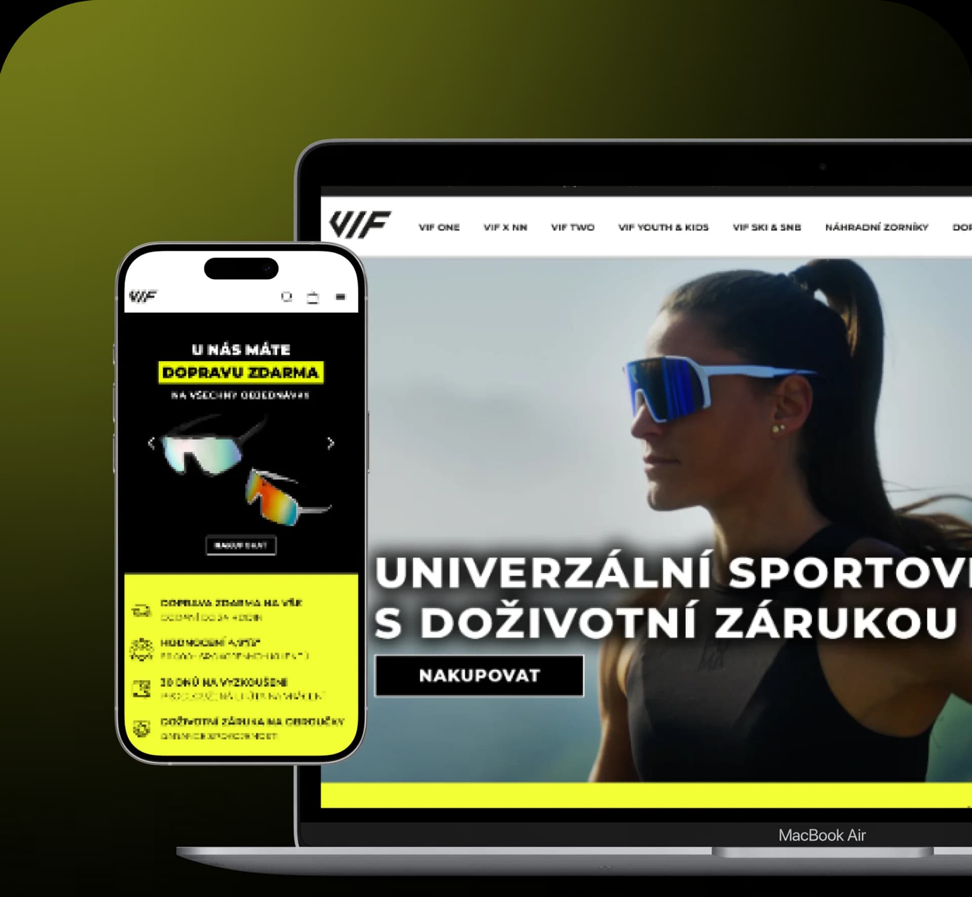 VIFSports mockup