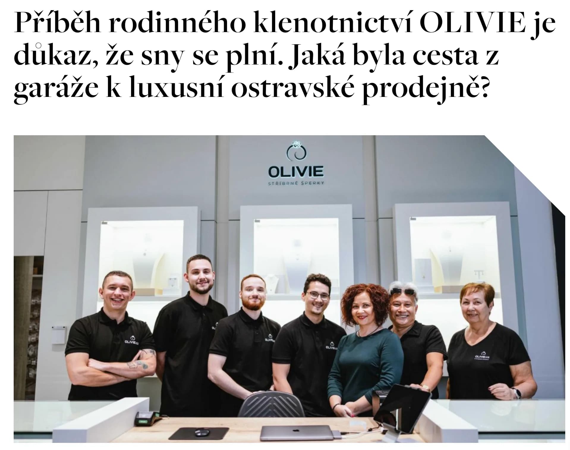 Příběh rodinného klenotnictví Olivie