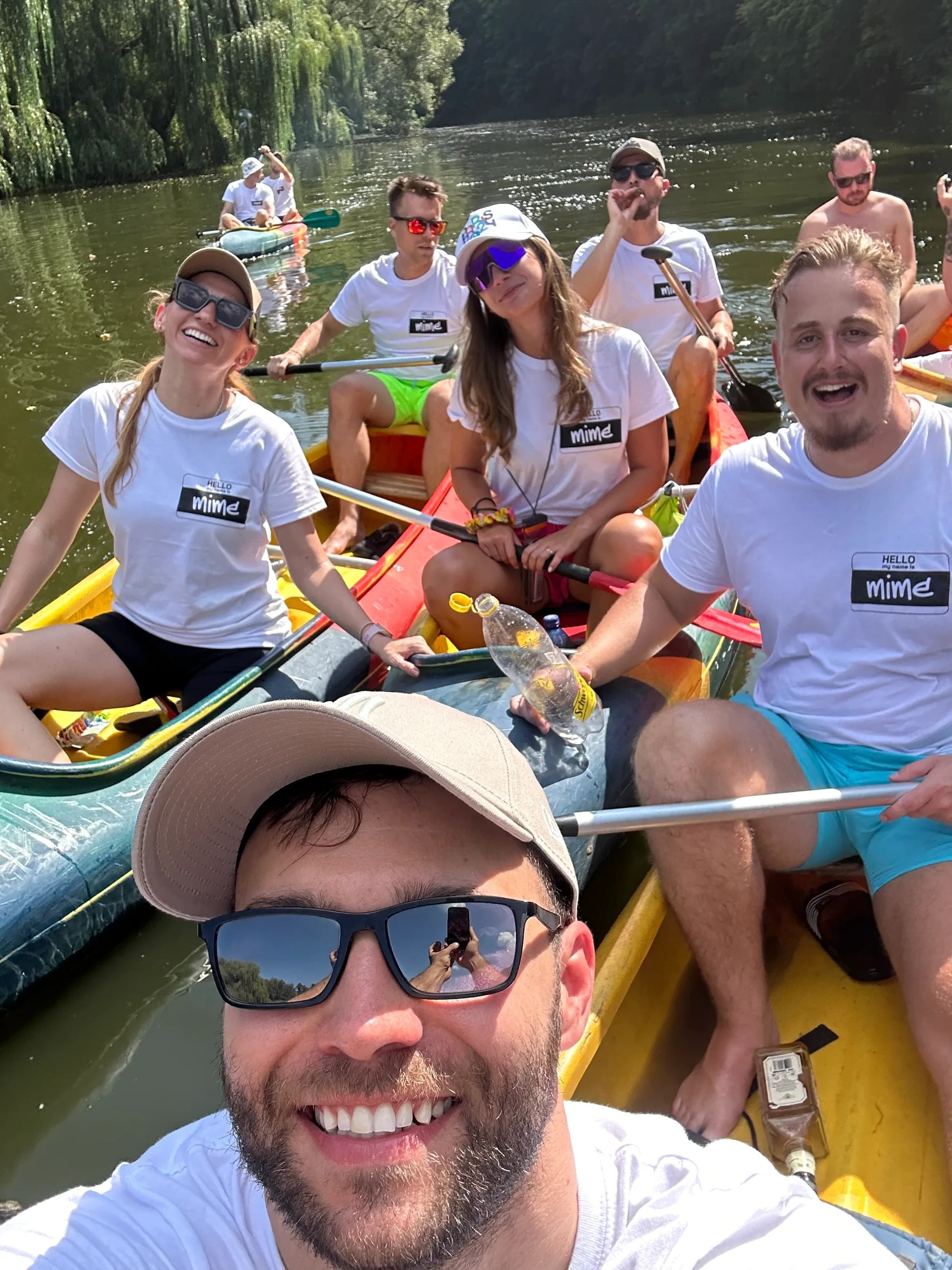 MIME digital - teambuilding na vodě