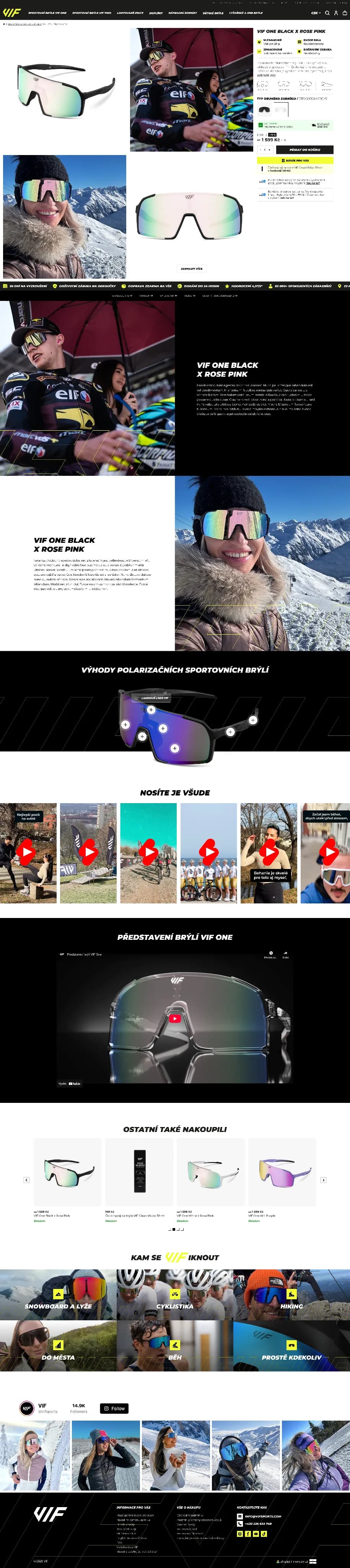 VIFSports desktop detail produktu