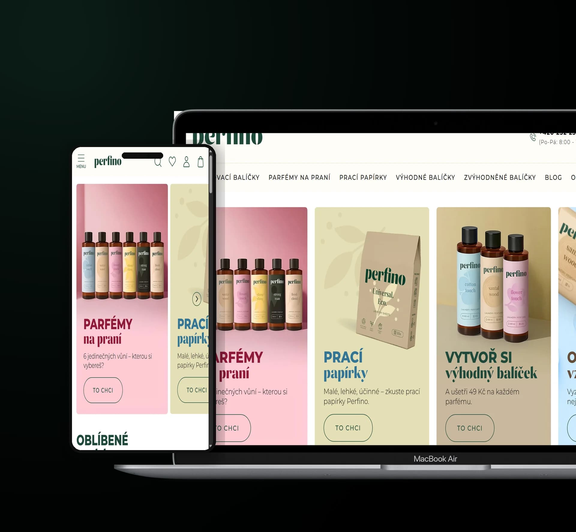 Perfino mockup