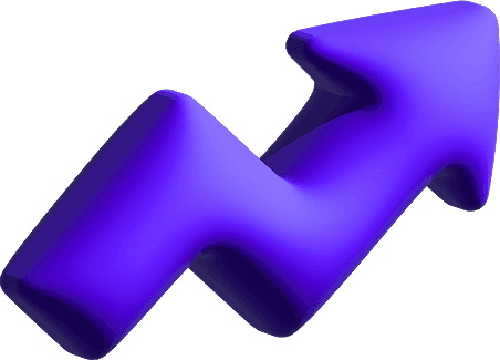 3D Purple Arrow